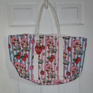 Strawberry Shortcake Striped Tote Bag - Multicolor
